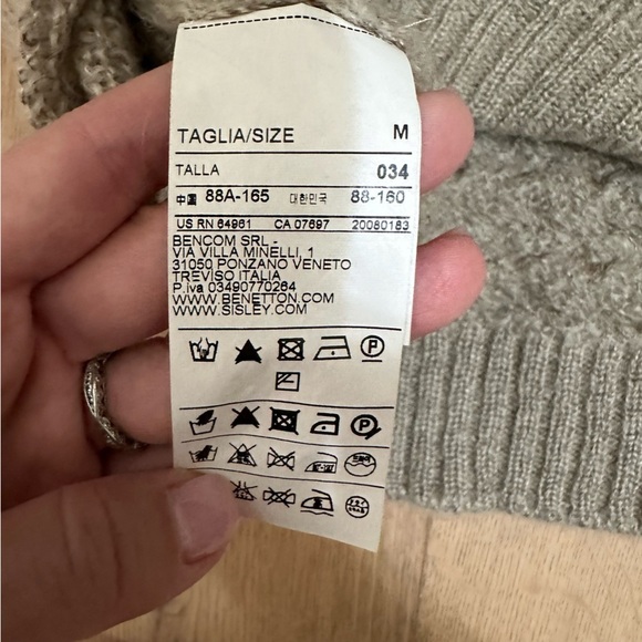 Sisley turtleneck short sleeve sweater - Picture 4 of 5